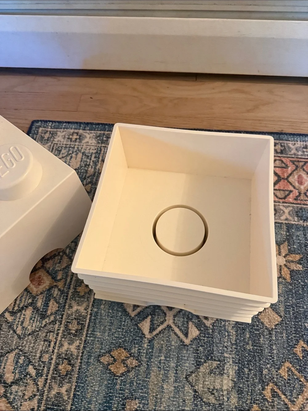 LEGO white Stackable Brick Storage with Removable Drawers